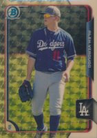 2015 Bowman Chrome Prospects #BCP21 Alex Verdugo Superfractor 1/1 Baseball Card