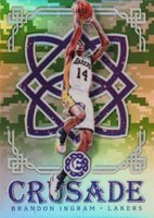 2016 Panini Excalibur Crusade #92 Brandon Ingram Camo Basketball Card