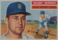 1956 Topps #84g Babe Birrer Gray Back Baseball Card