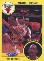 1991 Kenner Starting Line-Up #13 Michael Jordan Dribbling Basketball Card