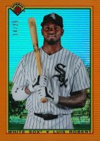 2020 Bowman Chrome 1990 Bowman #90BLR Luis Robert Orange Refractor Baseball Card