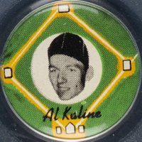1956 Yellow Basepath Pin # Al Kaline Baseball Card