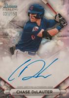 2023 Bowman Sterling Prospect Autographs #PACD Chase Delauter Refractor Baseball Card