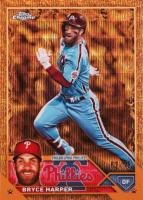 2023 Topps Gilded Collection #100 Bryce Harper Wave Gold Etch Baseball Card