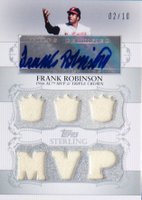 2009 Topps Sterling Moments Relic Autographs #SMA-8 Frank Robinson Baseball Card