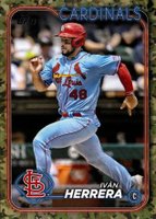 2024 Topps #681 Ivan Herrera Memorial Day Camo Baseball Card