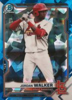 2021 Bowman Draft Chrome Sapphire Edition #BDC187 Jordan Walker Baseball Card