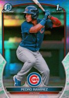 2023 Bowman Chrome Prospects #BCP2 Pedro Ramirez Lunar Glow Refractor Baseball Card