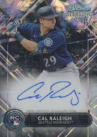 2022 Bowman Sterling Rookie Autographs #RACR Cal Raleigh Black Atomic Refractor Baseball Card