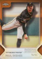 2025 Topps National Sports Collectors Convention Silver Pack Major League Baseball #21 Paul Skenes Gold Refractor Baseball Card