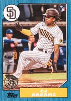 2022 Topps Update 1987 Topps Baseball #87TBU10 CJ Abrams Blue Baseball Card