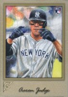 2017 Topps Gallery #117 Aaron Judge Canvas Baseball Card