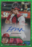 2023 Topps Chrome Logofractor Edition Refractor Chrome Autograph #RCALO Logan O'Hoppe Green Baseball Card