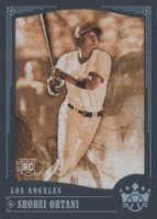 2018 Panini Diamond Kings #76 Shohei Ohtani Sepia-Blue Frame Baseball Card