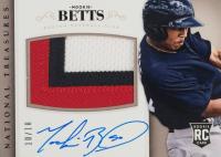 2014 Panini National Treasures #210 Mookie Betts Material Signature-Black Baseball Card