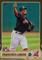2015 Topps Update #US82 Francisco Lindor Gold Baseball Card