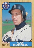 1987 O-Pee-Chee #209 Alan Trammell Baseball Card
