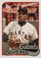 2023 Topps Archives 1989 Doubleheaders #89DH10 Willie Mays/Willie McCovey Baseball Card