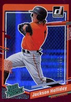 2023 Panini Donruss #76 Jackson Holliday Holo Red Baseball Card
