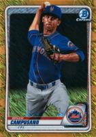 2020 Bowman Chrome Prospects #BCP7 Briam Campusano Gold Shimmer Baseball Card