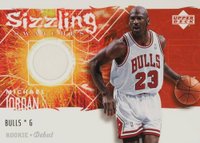 2005 Upper Deck Rookie Debut Sizzling Swatches #SS-MJ Michael Jordan Basketball Card
