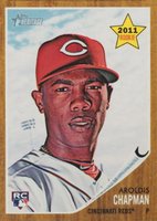 2011 Topps Heritage  #199 Aroldis Chapman Baseball Card