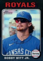 2024 Topps Heritage #404 Bobby Witt Jr. Chrome-Black Baseball Card