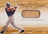 2001 SP Game Bat Piece of the Game #AJ Andruw Jones Baseball Card