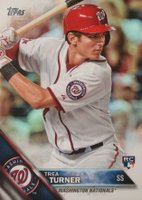 2016 Topps #103 Trea Turner Rainbow Foil Baseball Card