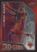 2009 Upper Deck 3D NBA Stars #3D-JB Kobe Bryant/Michael Jordan Basketball Card