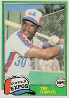1981 Topps #816 Tim Raines Traded Baseball Card