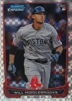 2012 Bowman Chrome #189 Will Middlebrooks Xfractor Baseball Card