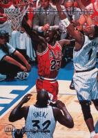 1996 Upper Deck Jordan Tribute #MJ7 Michael Jordan MJ Visions Basketball Card
