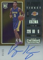 2017 Panini Contenders #126 Kyle Kuzma Vertical-Autograph-Playoff Ticket Basketball Card