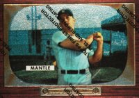 1996 Topps Mantle Reprint #5 1955 Bowman Reprint Baseball Card