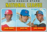 1970 Topps #654 N.L. Rookies Baseball Card
