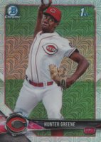 2017 Bowman Mega Box Chrome Prospects #BCP48 Hunter Greene Baseball Card