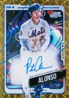 2024 Topps Chrome Cosmic Cosmic Chrome Autographs #PA Pete Alonso Gold Interstellar Refractor Baseball Card