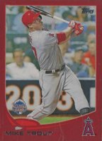 2013 Topps Update #US300 Mike Trout Batting-Target Red Border Baseball Card