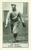 1921 National Caramel # Joe Bush Baseball Card