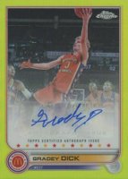 2022 Topps Chrome Mcdonald's All-American Autographs #CAGD Gradey Dick Yellow Basketball Card