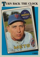 1989 Topps Tiffany #664 Gil Hodges Turn Back the Clock Baseball Card