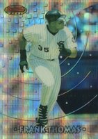 1997 Bowman's Best Preview #BBP1 Frank Thomas Atomic Refractor Baseball Card