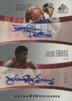 2004 SP Game Used Edition Extra Significance #DE Darryl Dawkins/Julius Erving Basketball Card