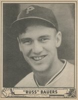 1940 Play Ball #219 Russ Bauers Baseball Card