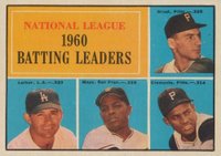 1961 Topps #41 N.L. Batting Leaders Baseball Card