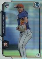 2015 Bowman Chrome #110 Carlos Correa Refractor Baseball Card
