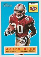 2001 Topps Heritage  #17 Jerry Rice Football Card