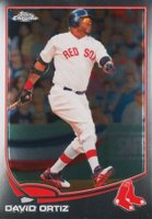 2013 Topps Chrome #79 David Ortiz Swinging Baseball Card