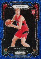 2023 Panini Prizm #134 Gradey Dick Blue Sparkle Basketball Card